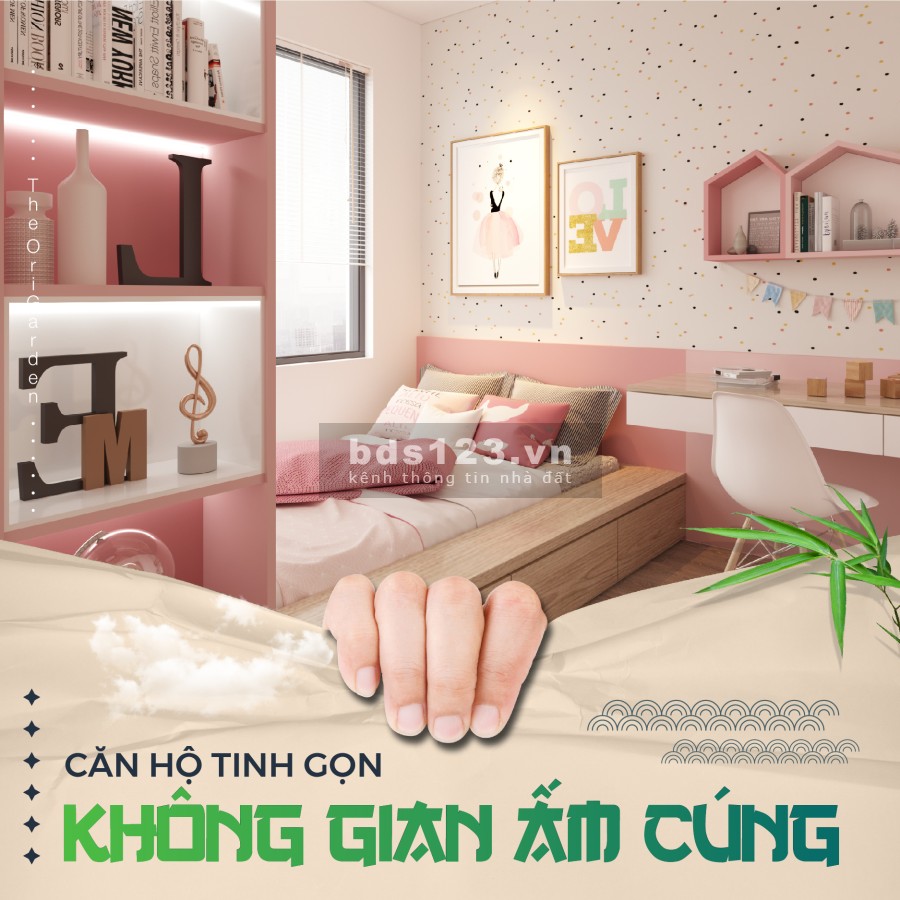 Bán căn hộ chung cư The Ori Garden giá chỉ từ '950tr/căn' có pháp lý rõ ràng