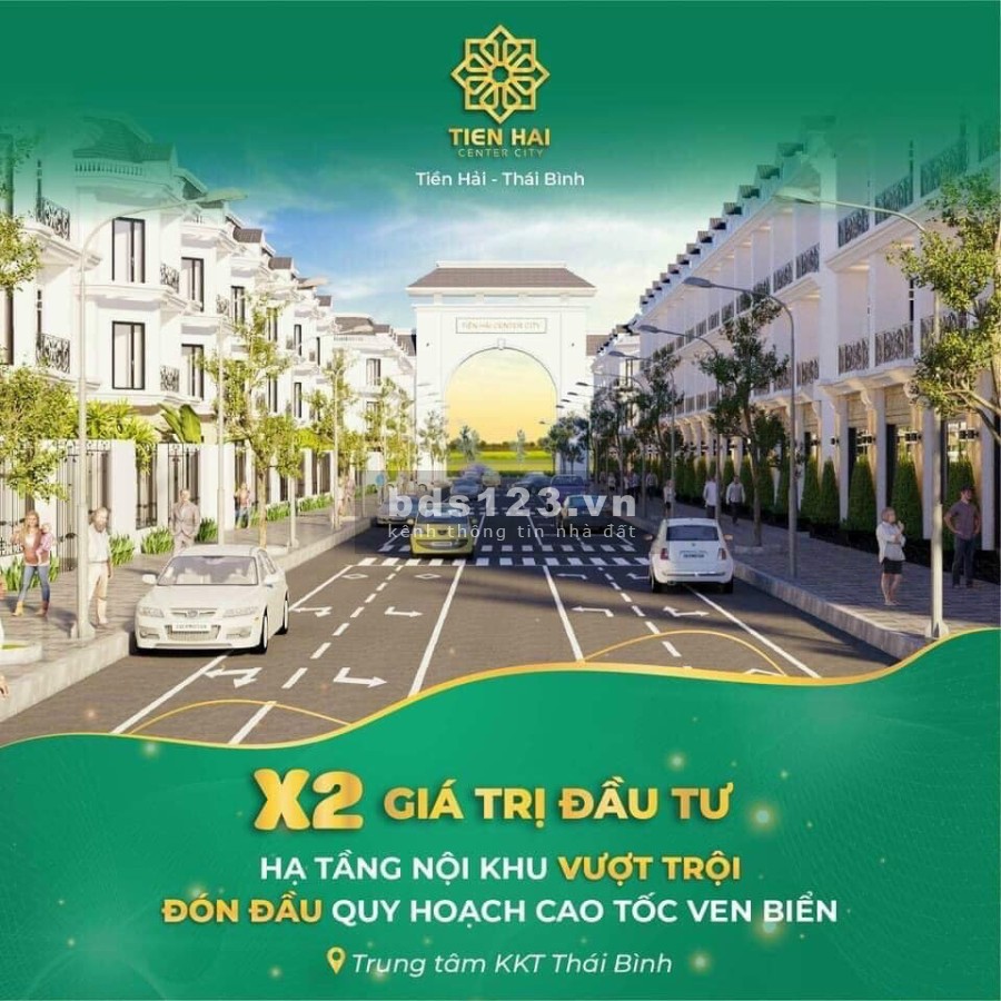 Chỉ 2,1 tỷ sở hữu ngay lô đẹp nhất DA Tiền Hải Center City - Trái Diêm 3, huyện Tiền Hải, Thái Bình