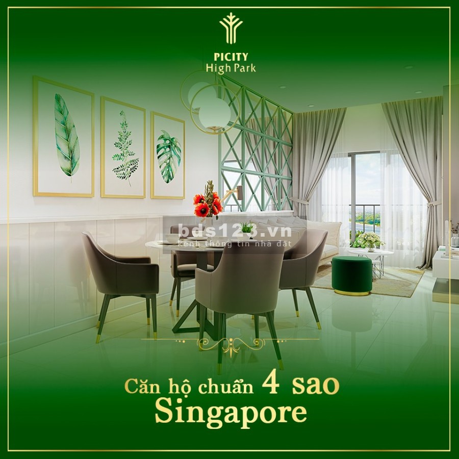 Chung cư Picity High Park 65m2 - 2PN cao cấp - xanh chuẩn Singapore750 triệu