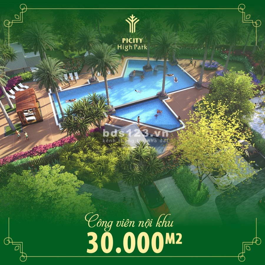 Chung cư Picity High Park 65m2 - 2PN cao cấp - xanh chuẩn Singapore750 triệu