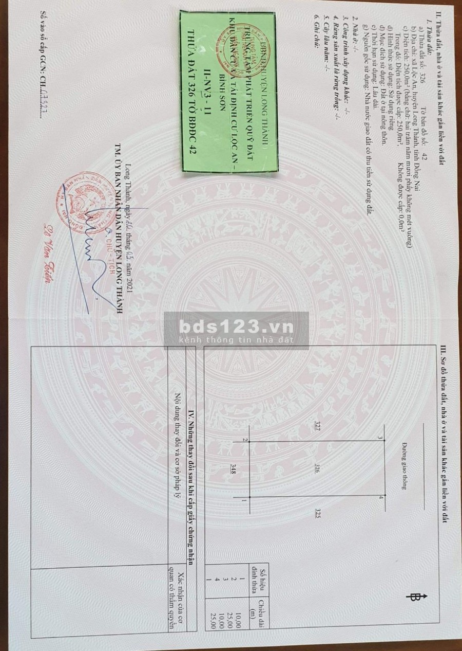 Bán Đất nền biệt thự khu tái định cư Lộc An Bình Sơn diện tích 250m2, pháp lý chính chủ