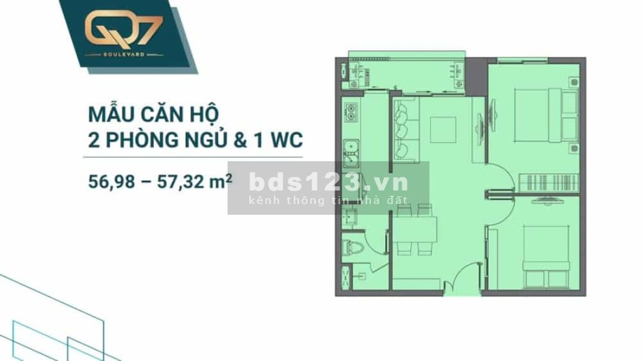 Chuyển nhượng Q7 Boulevard Chiết khấu từ 1%, Căn 2PN 2.3 tỷ, 3PN 3.1 Tỷ, Các Tầng