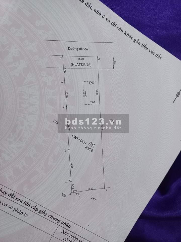 Đất nền Định Hiệp, Dầu Tiếng diện tích sử dụng 888m2, giá bán 1 tỷ 950 liên hệ 0348930028