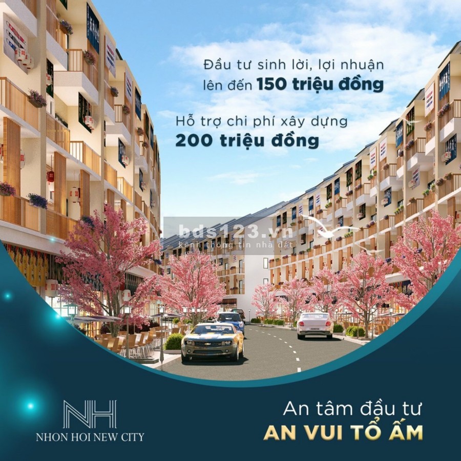 Đất Nền Dự Án Nhơn Hội New City, ngân hàng hỗ trợ vay, thanh toán linh hoạt sổ sẵn