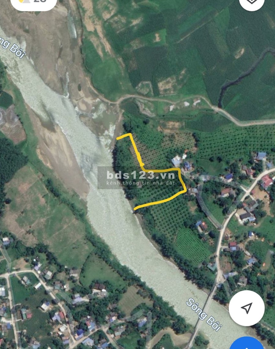 Bán đất bờ sông Bôi, Kim Bôi Hoà Bình, pháp lý rõ ràng tiện ích đủ khu dân cư đông đúc