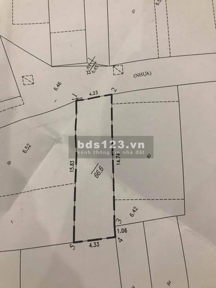 Đất diện tích 66.6m2 cạnh dự án Biệt Thự Minh Tâm Cổ Linh giá bán 65 triệu/m2, lh 0963626192