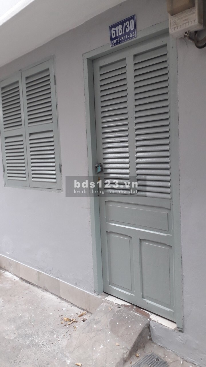 Chính chủ cho thuê nhà nguyên căn 3x10 tại 618/30 CMT8 P11 Q3 giá 7tr/th