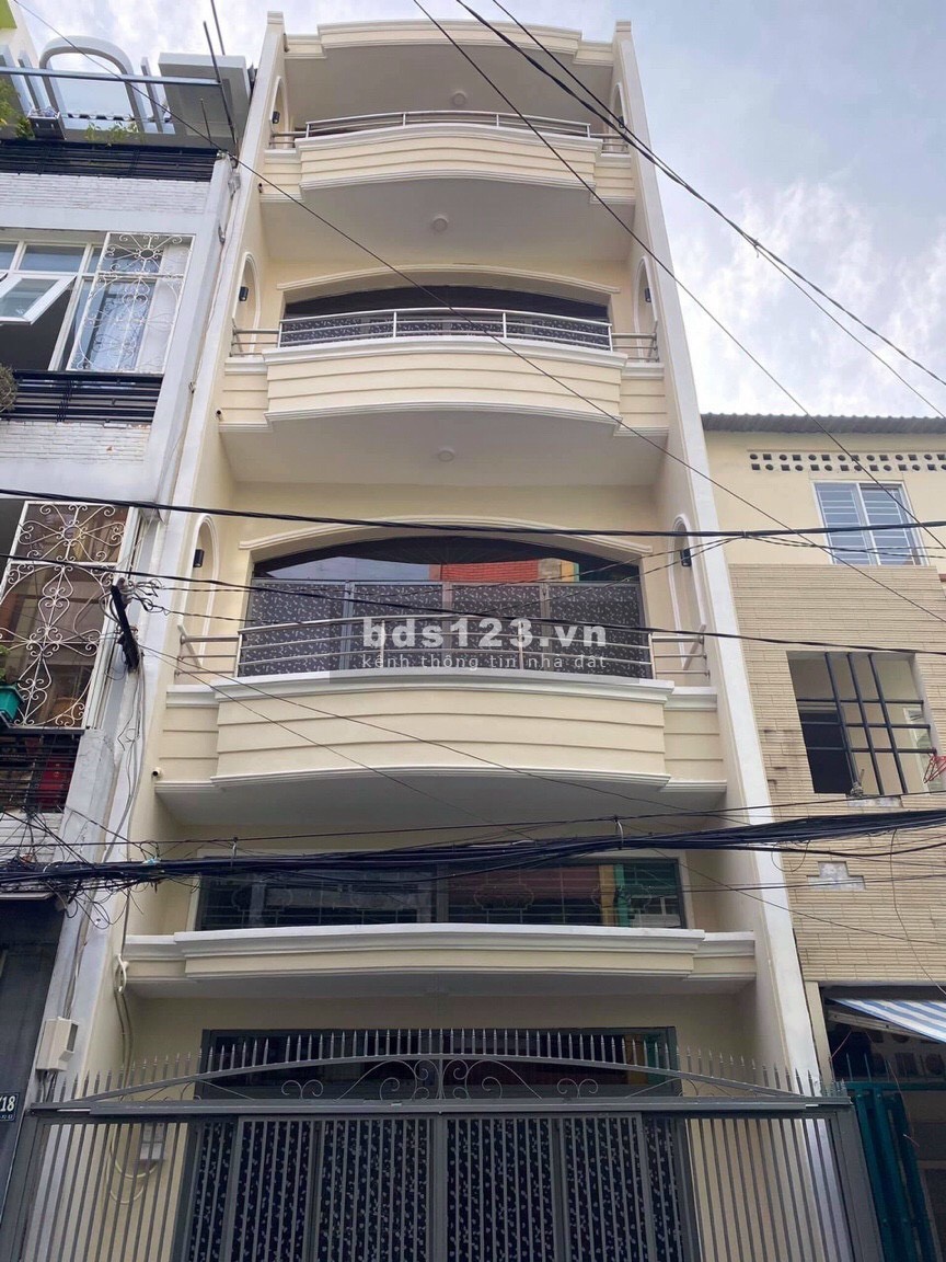 Cho thuê nhà hẻm xe hơi lê văn sỹ Q Phú Nhuận giáp Quận 3 dtsd 4m x17m 1 trệt 3 lầu