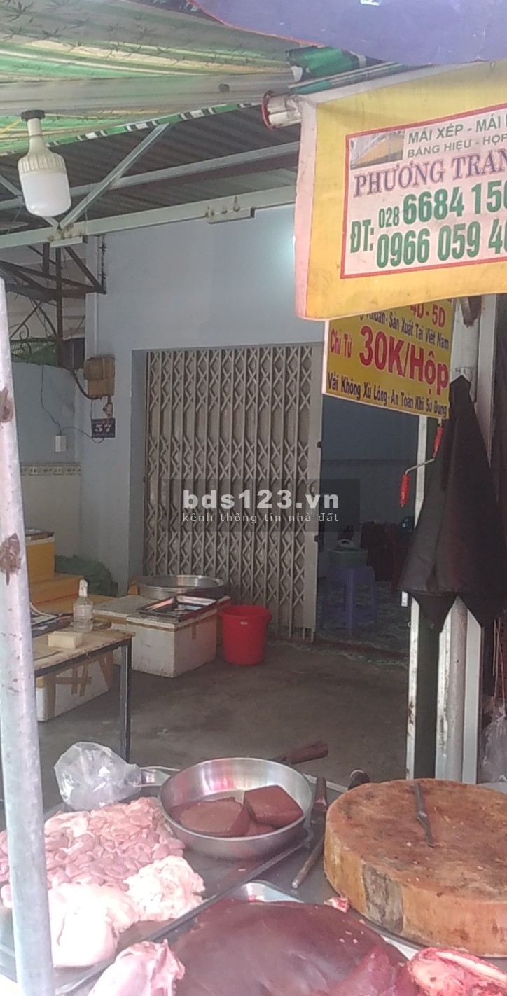 Cho thuê nhà nguyên căn diện tích sử dụng 4x10 Mặt chợ Bình Thành 6 triệu/tháng