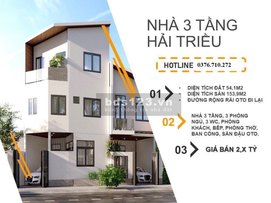 Bán nhà nguyên căcn 3 tầng đúc ô tô ra vào phường An Đông, thành phố Huế, giá chỉ 2.5 tỷ