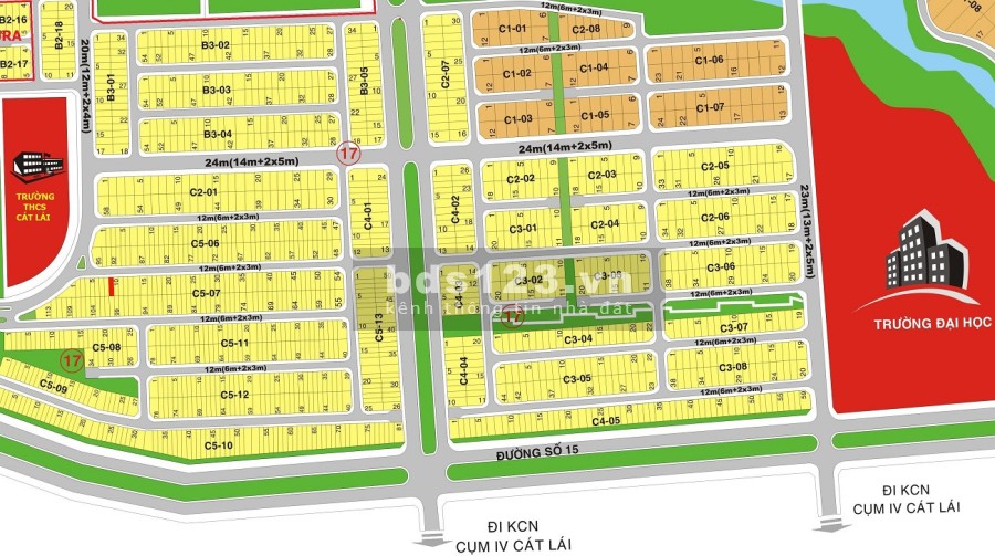 Bán đất dự án Cát Lái Quận 2Bán 5 lô đất, vị trí đẹp, sổ đỏ cầm tay. 0918860304