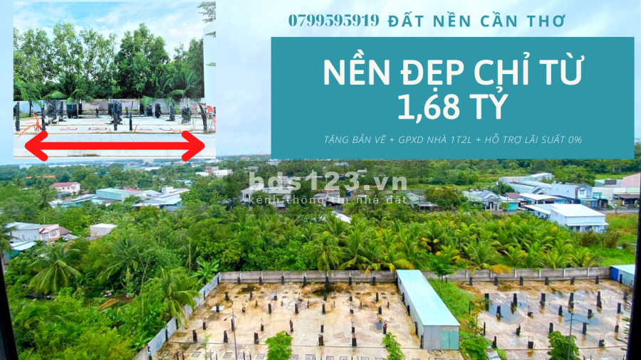 Đất nền trung tâm Cần Thơ, tiện ích đầy đủ, giá tốt tiện đầu tư, khu dân cư đông đúc