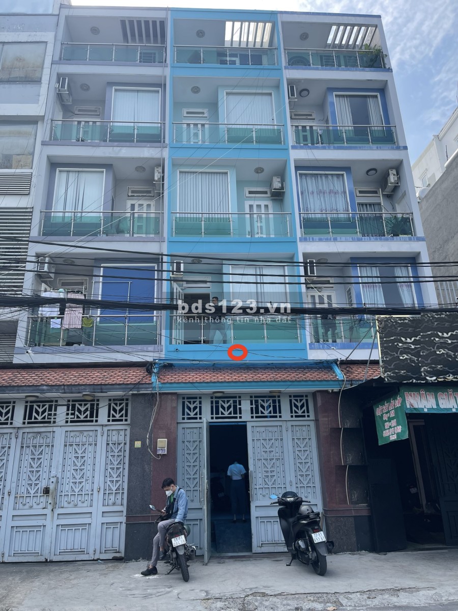 Căn hộ dịch vụ đường 14, phường 5 diện tích sử dụng 4x20m 1 trệt, 4 lầu, 9pn giá chỉ 20 triệu