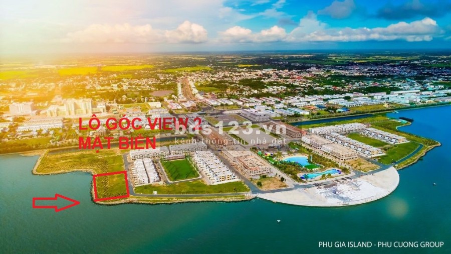Bán lô đất view 2 mặt biển đẹp nhất độc tôn nhất KĐT Phú Cường 1215m2, giá 35 tỷ sở hữu 1 lô góc
