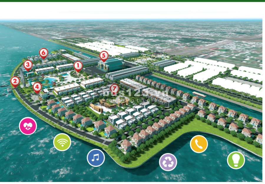 Bán lô đất view 2 mặt biển đẹp nhất độc tôn nhất KĐT Phú Cường 1215m2, giá 35 tỷ sở hữu 1 lô góc