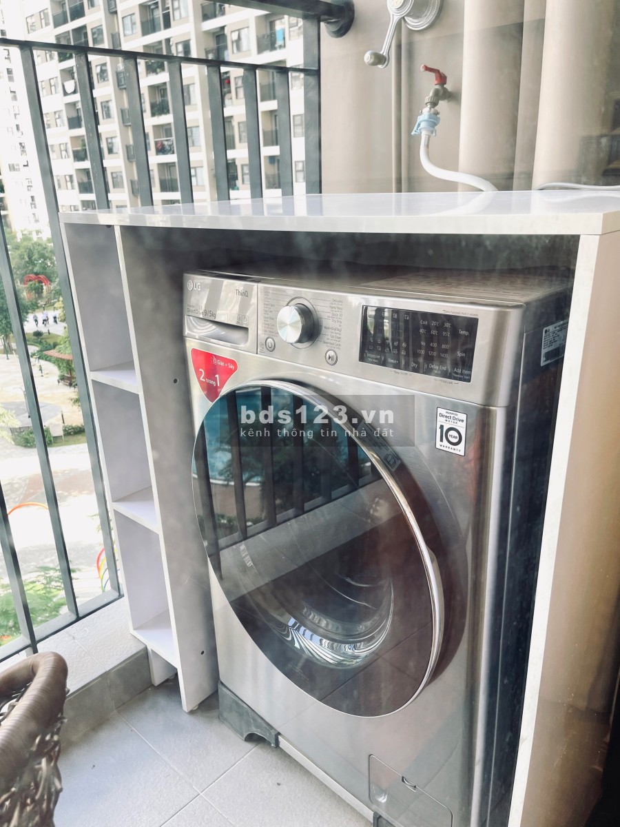 Cho thuê CH 1PN+1 diện tích 46m2, full đồ như ảnh, giá 9.5tr tại Vin Smart City. LHO968.719.555