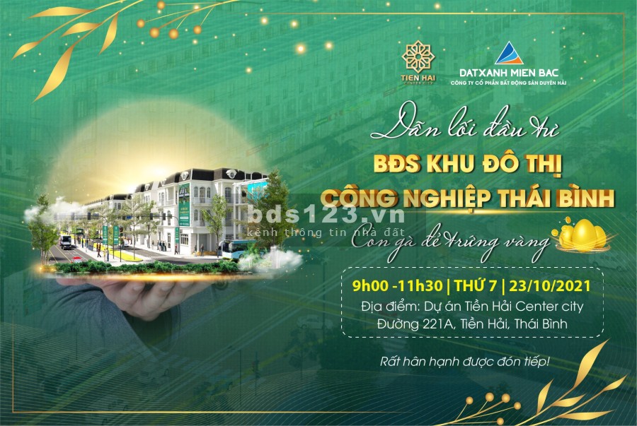 Đất Nền Tiền Hải Thái Bình - Cơ Hội Đầu Tư Có 1-0-2 bàn giao đầy đủ giấy tờ, giá tốt đầu tư