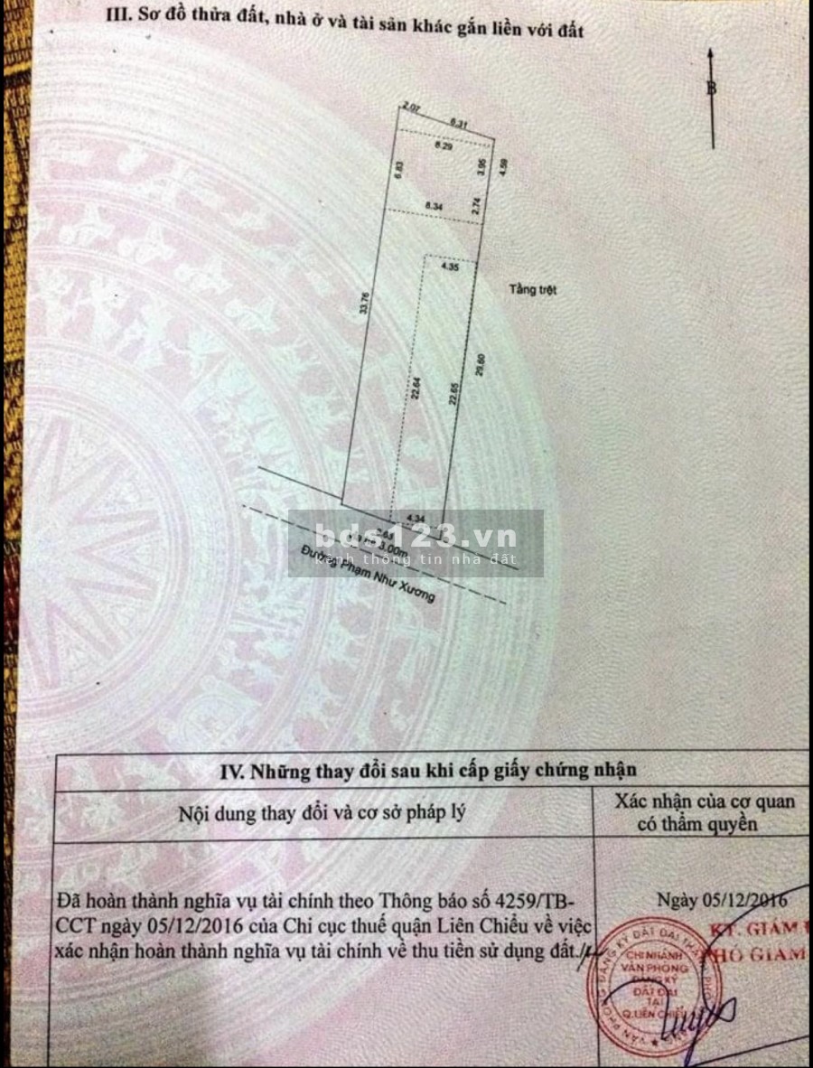 Cần bán nhà đất mặt tiền đường Phạm Như Xương liên hệ 0355389278 tiện ích đầy đủ