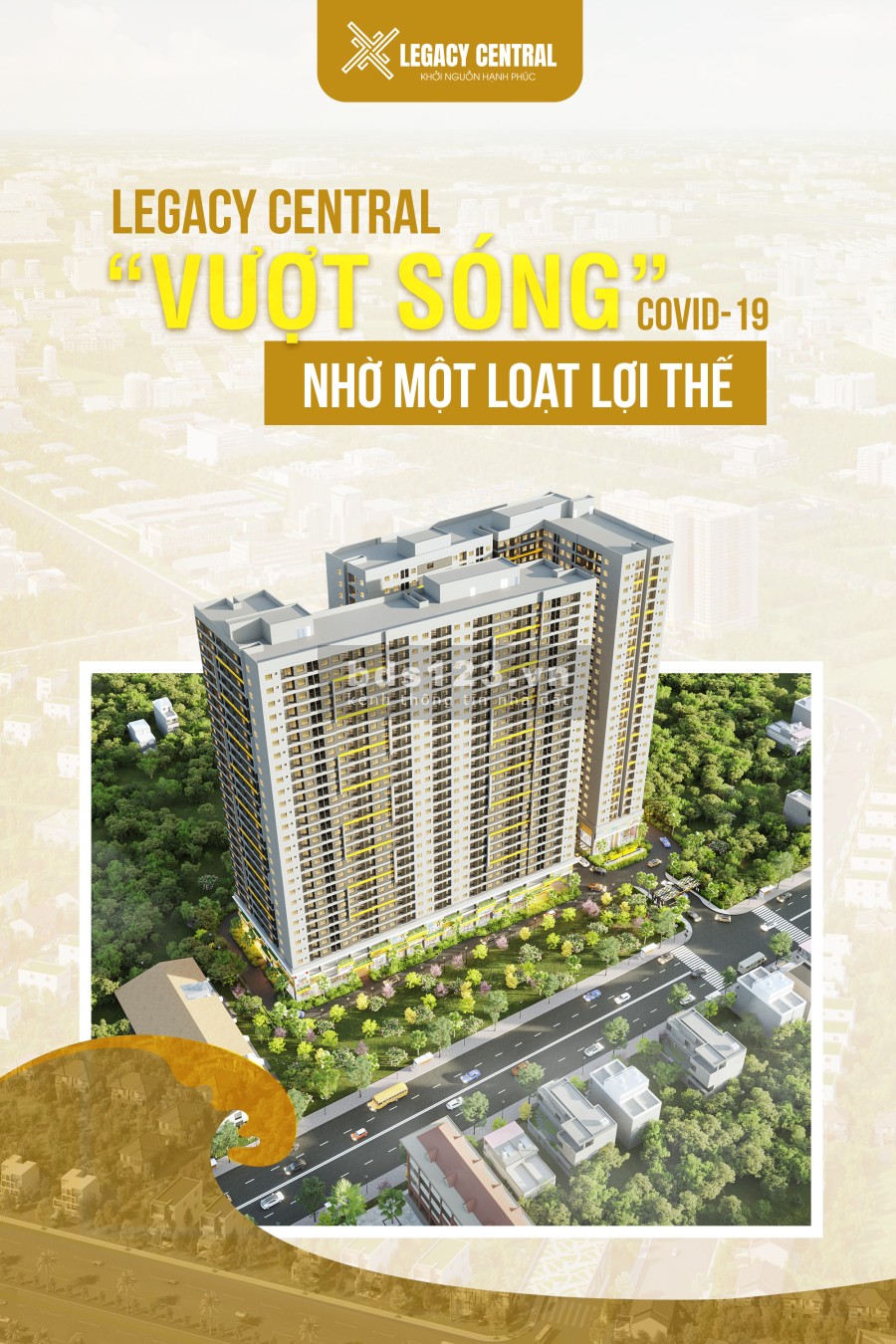 Căn hộ chung cư Bình Dương Legacy Central giá chỉ từ 900 triệu/căn, trả trước 160 triệu nhận nhà.