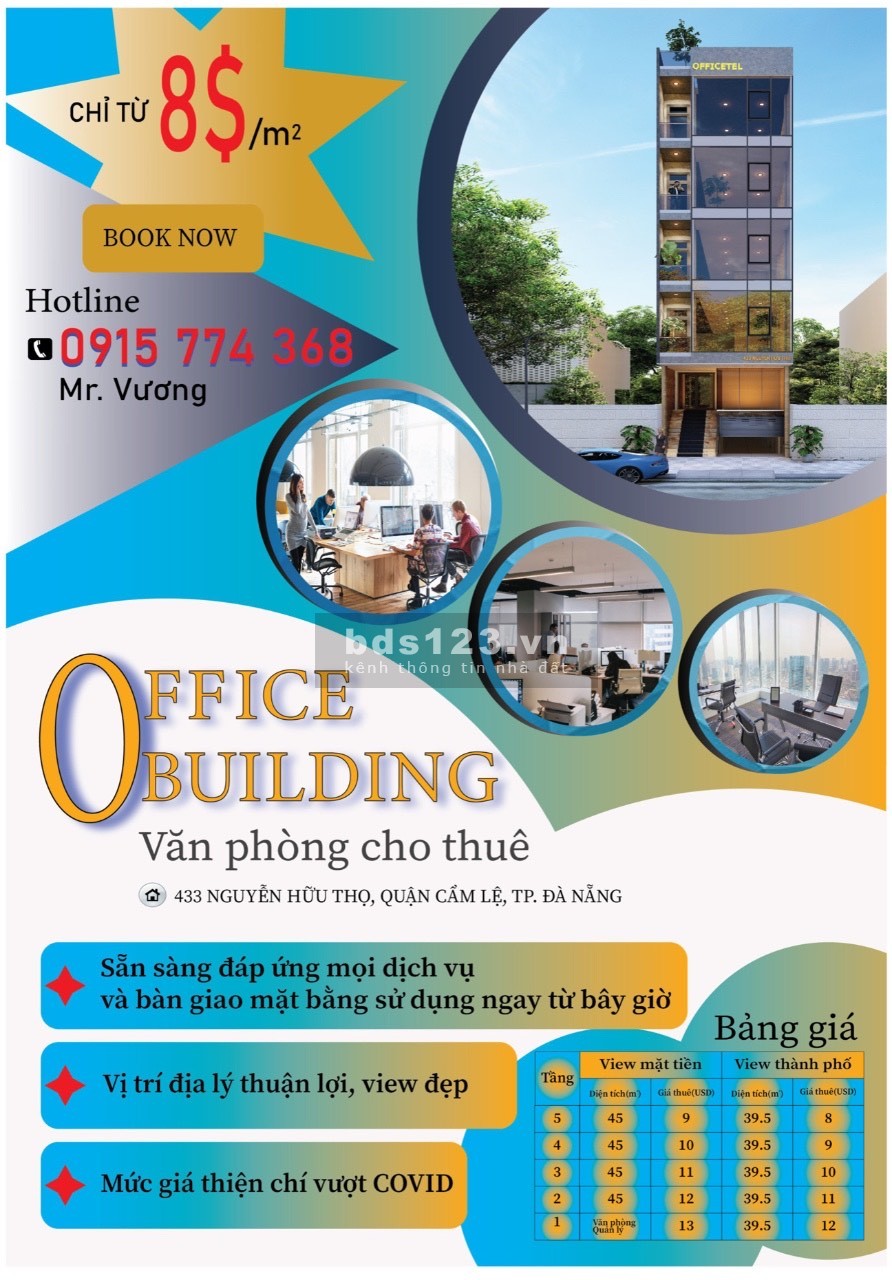 Cho thuê văn phòng ngay tại trung tâm thành phố Biển, tiện ích đầy đủ, làm việc yên tĩnh