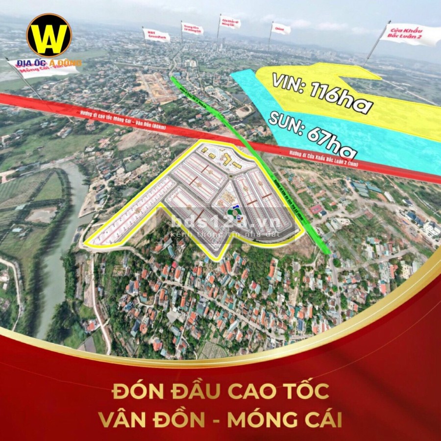 Mở bán khu đô thị cầu bà mai giao lộ vàng tâm điểm Móng Cái tiện ích đầy đủ, pháp lí chuẩn