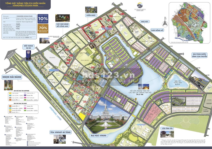 Căn hộ Studio tại phân khu the Zenpark sở hữu vị trí siêu đẹp view bể bơi, vườn Nhật, giá 1.23 tỷ