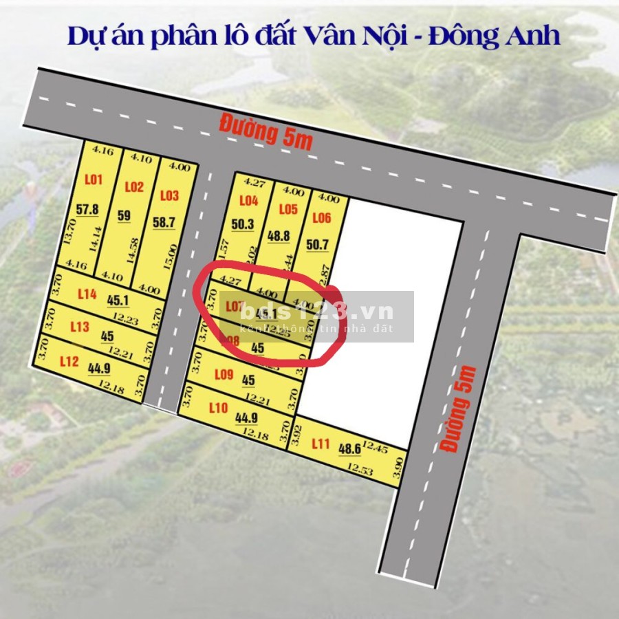 Nhỉnh tỉ anh chị đã có ngay 45m đất Vân Nội liên hệ 0399568265 ô tô đỗ cửa, khu dân trí cao