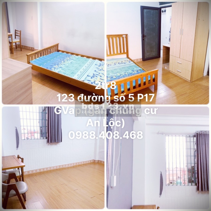 Cho thuê phòng có máy lạnh nội thất tại F7 Gò Vấp, giờ giấc tự do không chung chủ
