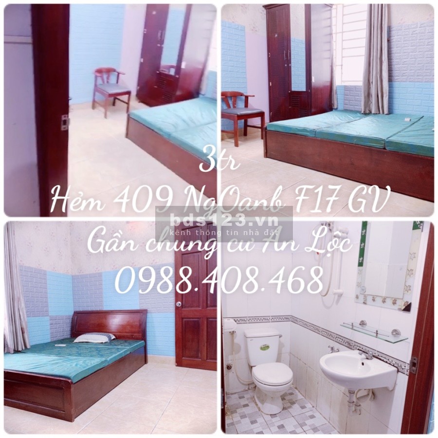 Cho thuê phòng có máy lạnh nội thất tại F7 Gò Vấp, giờ giấc tự do không chung chủ