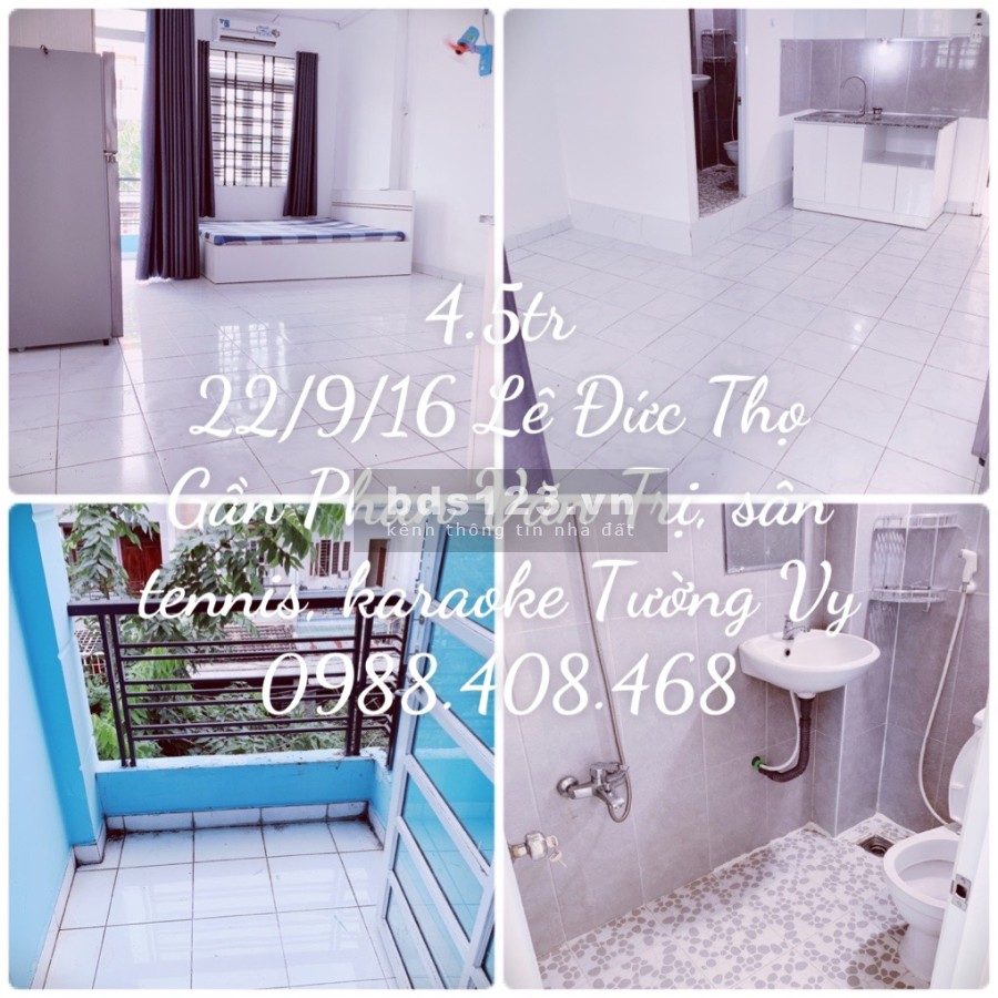 Cho thuê phòng có máy lạnh nội thất tại F7 Gò Vấp, giờ giấc tự do không chung chủ