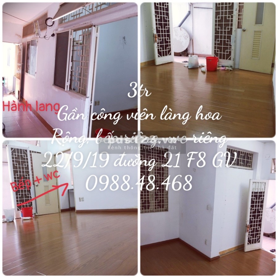 Cho thuê phòng có máy lạnh nội thất tại F7 Gò Vấp, giờ giấc tự do không chung chủ