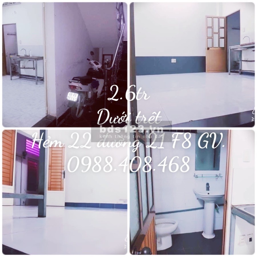 Cho thuê phòng có máy lạnh nội thất tại F7 Gò Vấp, giờ giấc tự do không chung chủ