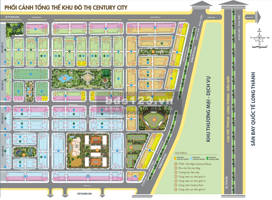 Century city khu đô thị đẹp nhất sân bay Long Thành giá chỉ 18tr/m2 hỗ trợ vay 70%, sổ sẵn