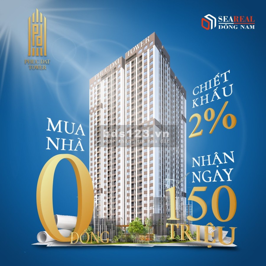 Mua nhà 0đ, lãi suất 0%, quà ngay 150 triệu, ngân hàng hỗ trợ lên đến 100% giá tốt đầu tư