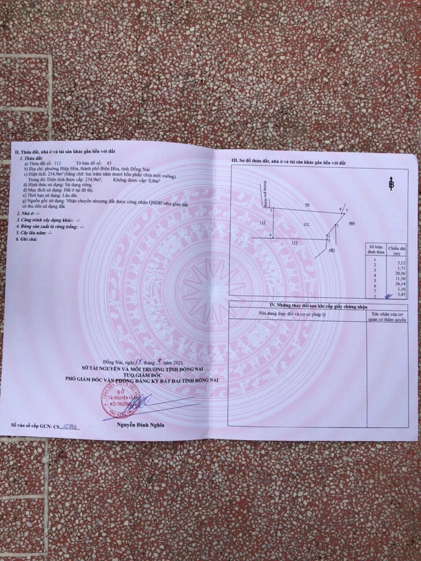 Bán nhà Hiệp hoà 1 lầu 1 trệt cách uỷ ban phường Hiệp Hoà 50m giá 1.3 tỷ thương lượng