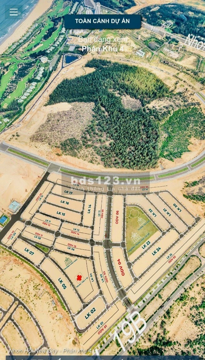 Đất Nền Dự Án Nhơn HộI New City, ngân hàng hỗ trợ vay 75% giá bán 2.4 tỷ, thương lượng