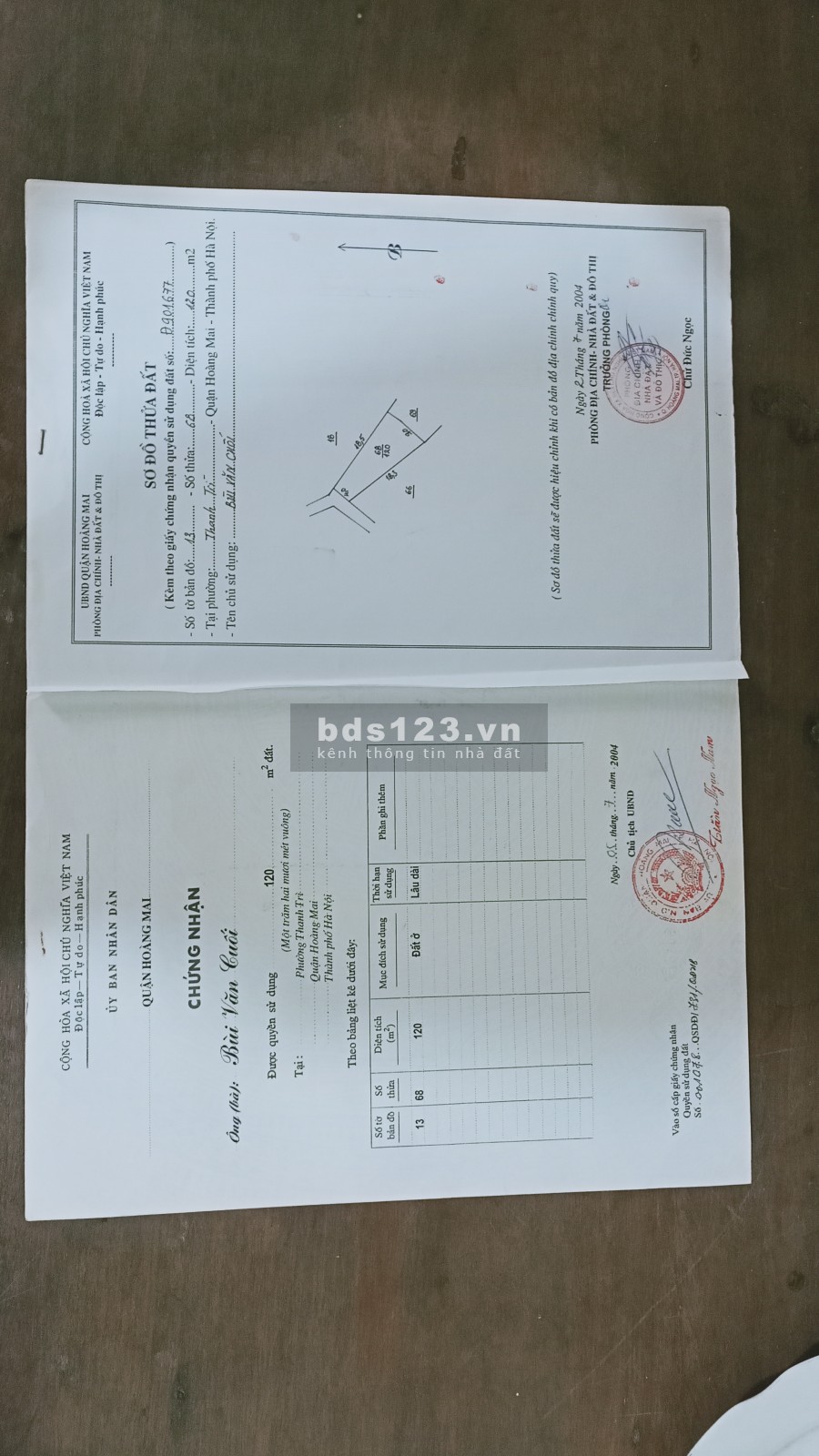Bán đất thổ cư khu vực Tổ 6 Đại Đồng, phường Thanh Trì, Quận Hoàng Mai, lh 0963878798
