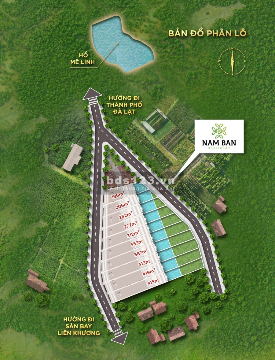 Bán đất nền ngay Nam Ban, xây dựng ngay. Diện tích 419m2, sổ đỏ riêng, 100m2 thổ cư, giá 1,9 tỷ