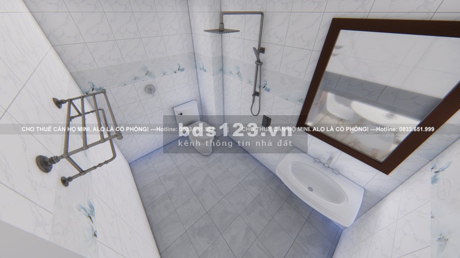Cho thuê phòng trọ diện tích 25m2 đủ đồ, thang máy, giờ giấc tự do, ra vào khóa vân tay