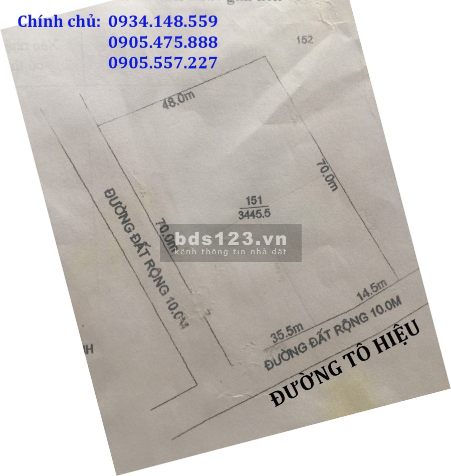 Chính chủ chuyển nhượng lô đất 2 mặt tiền đường Tô Hiệu, thành phố Kon Tum