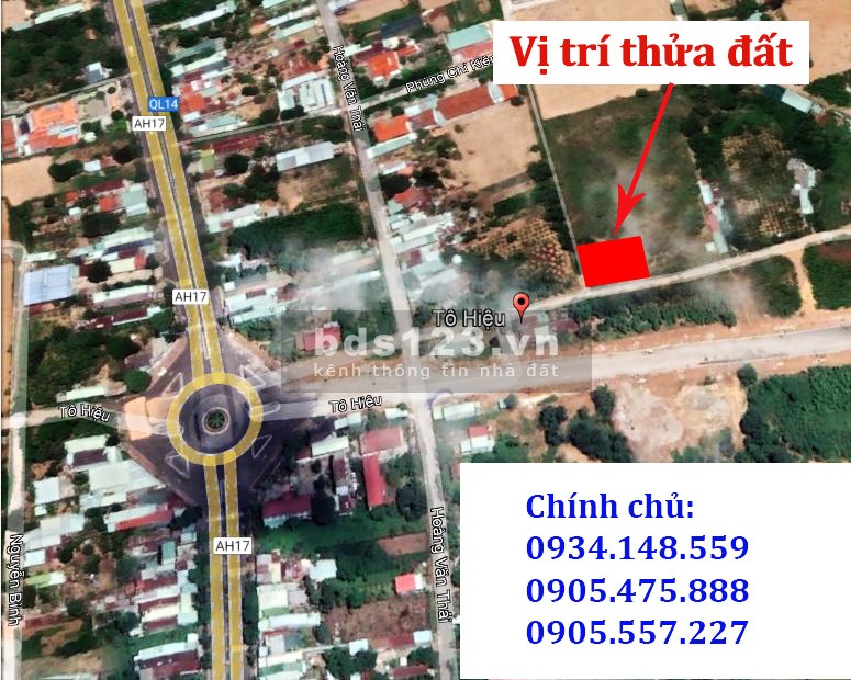 Chính chủ chuyển nhượng lô đất 2 mặt tiền đường Tô Hiệu, thành phố Kon Tum