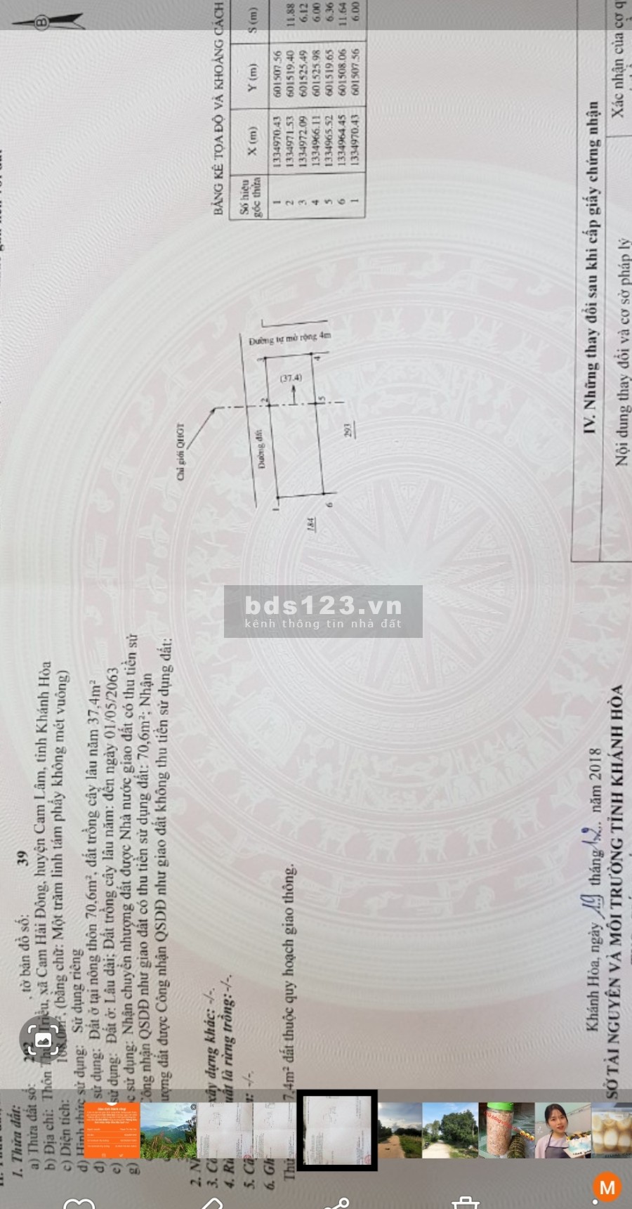 Đất Thủy Triều, Cam Hải Đông Cam Lâm liên hệ xem đất 0702965633, pháp lý chuẩn