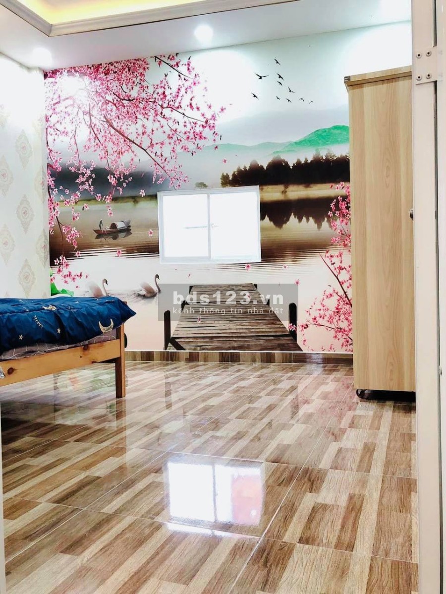 Bán gấp nhà mới, hẻm xe hơi Nơ Trang Long, diện tích sử dụng 63m2, 4 tầng, giá 6tỷ9TL.