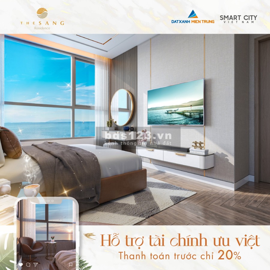 Căn hộ chung cư cao cấp the Sang Residence chiết khấu cao, hỗ trợ vay ngân hàng 80%