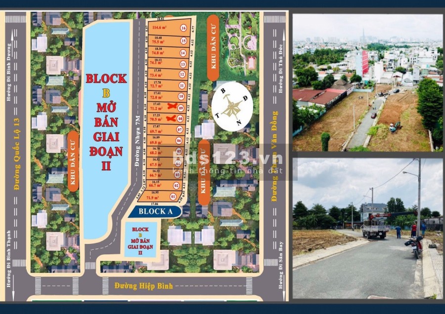 Cần ra 2 lô đất siêu đẹp ở đường Hiệp Bình, Hiệp Bình Phước, Thủ Đức giá chỉ từ 70 triệu/tháng