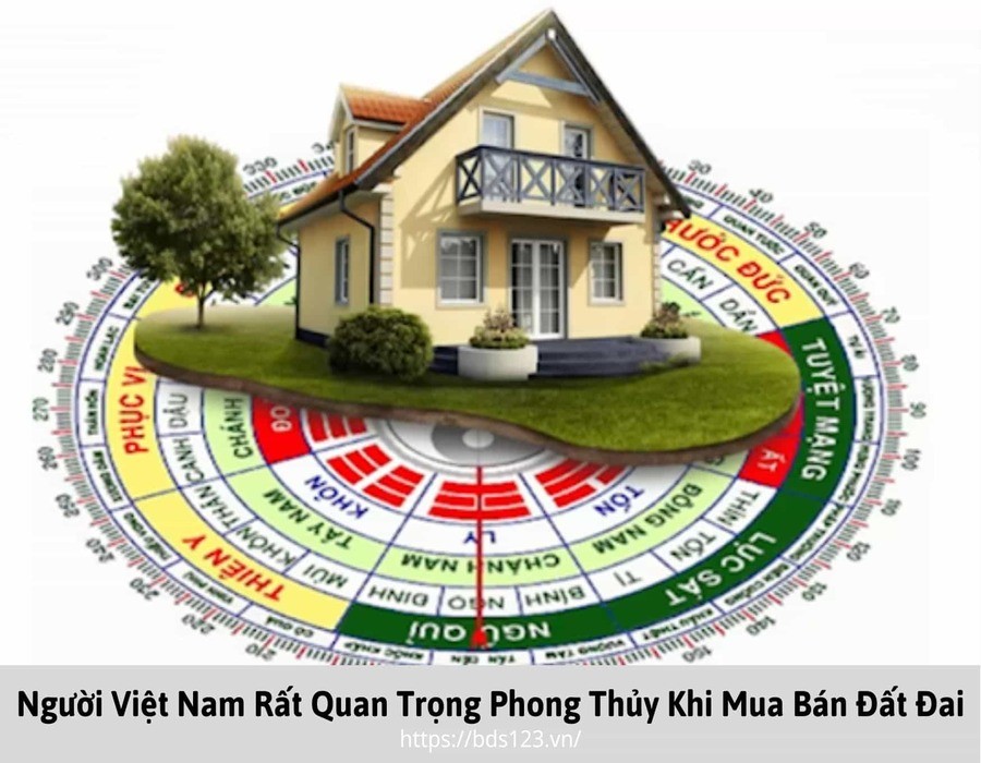 Người Việt Nam rất quan trọng phong thủy khi mua bán đất đai