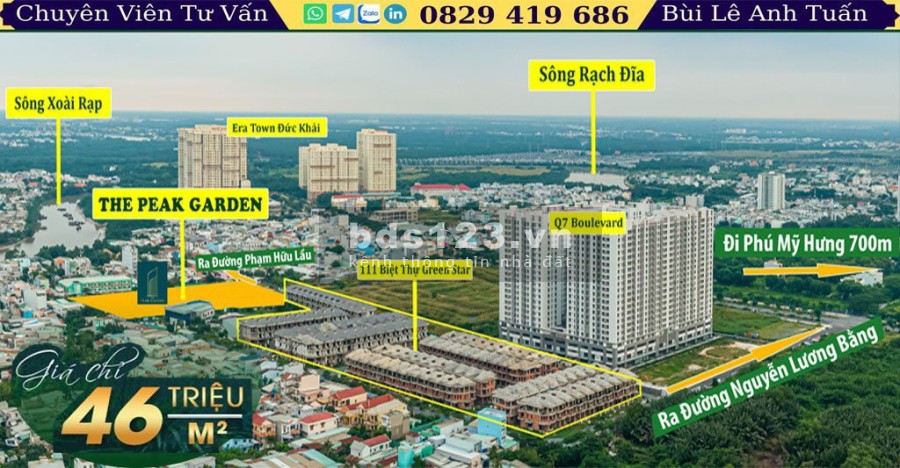 Căn hộ cao cấp Phú Mỹ Hưng giá 46tr/m2 thanh toán theo tiến độ, CĐT cam kết lợi nhuận 14%/năm.