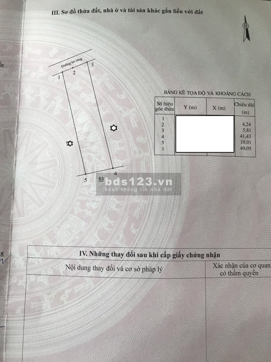 Bán gấp lô đất diện tích 400m2, giá bán 1.7 tỷ, cách Quốc lộ 1A 200m, đầu tư sinh lời cao
