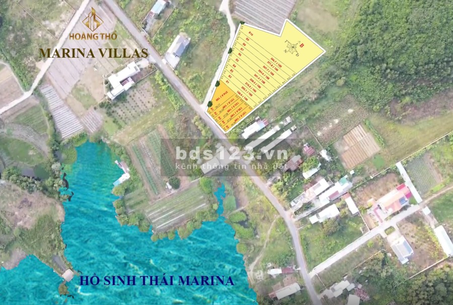 Đất thổ cư 200m2 (5x40) đường nhựa 7m, đối diện Hồ khu du…