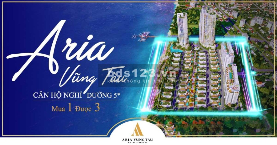 Dự án Aria Vũng Tàu biệt hự 17T4 hồ bơi, sở hữu bãi biển riêng biệt, giá bán 17.4 tỷ